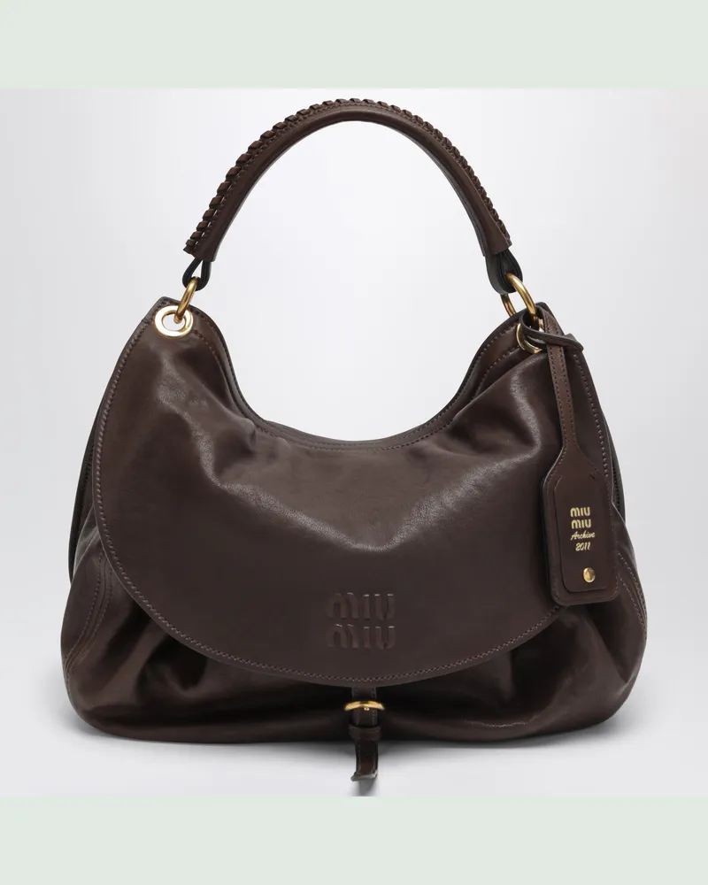 Miu Miu Rendez-vous Tasche Radica aus Lammleder Brown