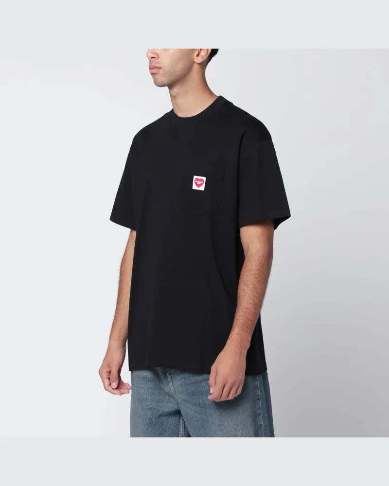Carhartt WIP Schwarzes S/S Pocket Heart T-Shirt Schwarz