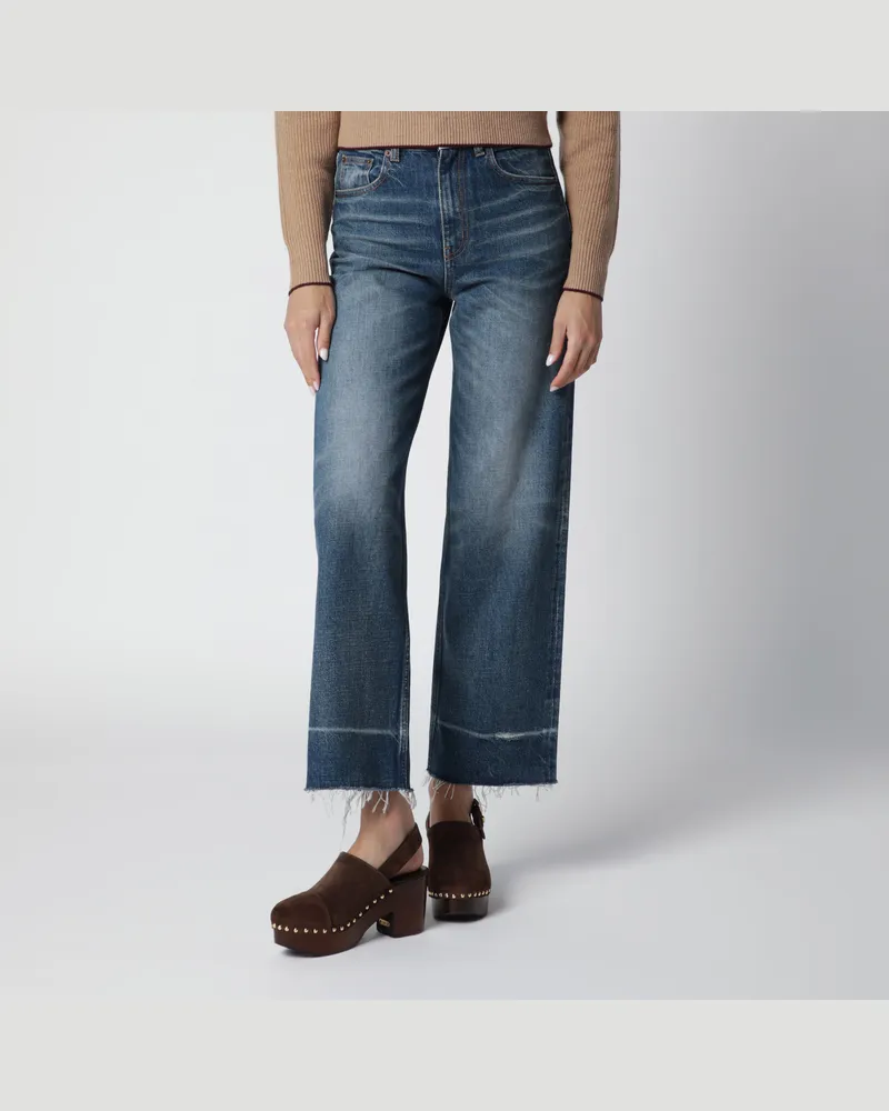 Chloé Bootcut denim jeans in dark cobalt cotton Blue