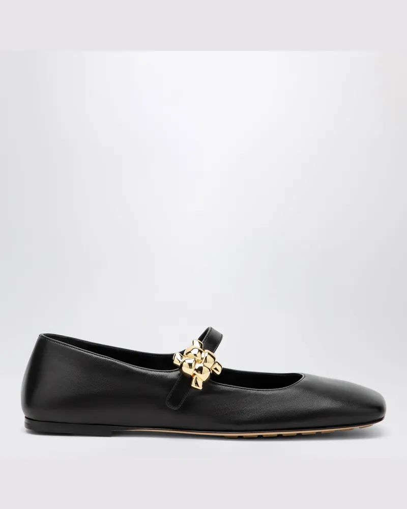 Bottega Veneta Charlotte Mary-Jane Ballerinas in Schwarz Black