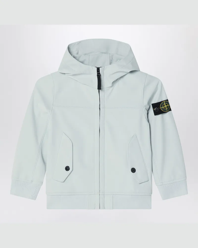 Stone Island Hellblaue Kapuzenjacke 