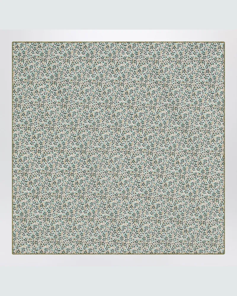 Il Gufo Waldgrüner Schal aus Liberty-Stoff Green