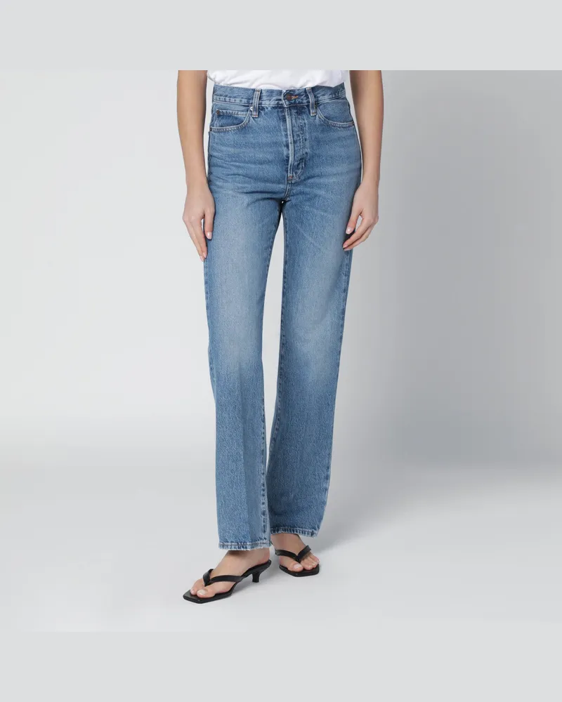 Frame Denim Hellblaue verwaschene Jeans Blue