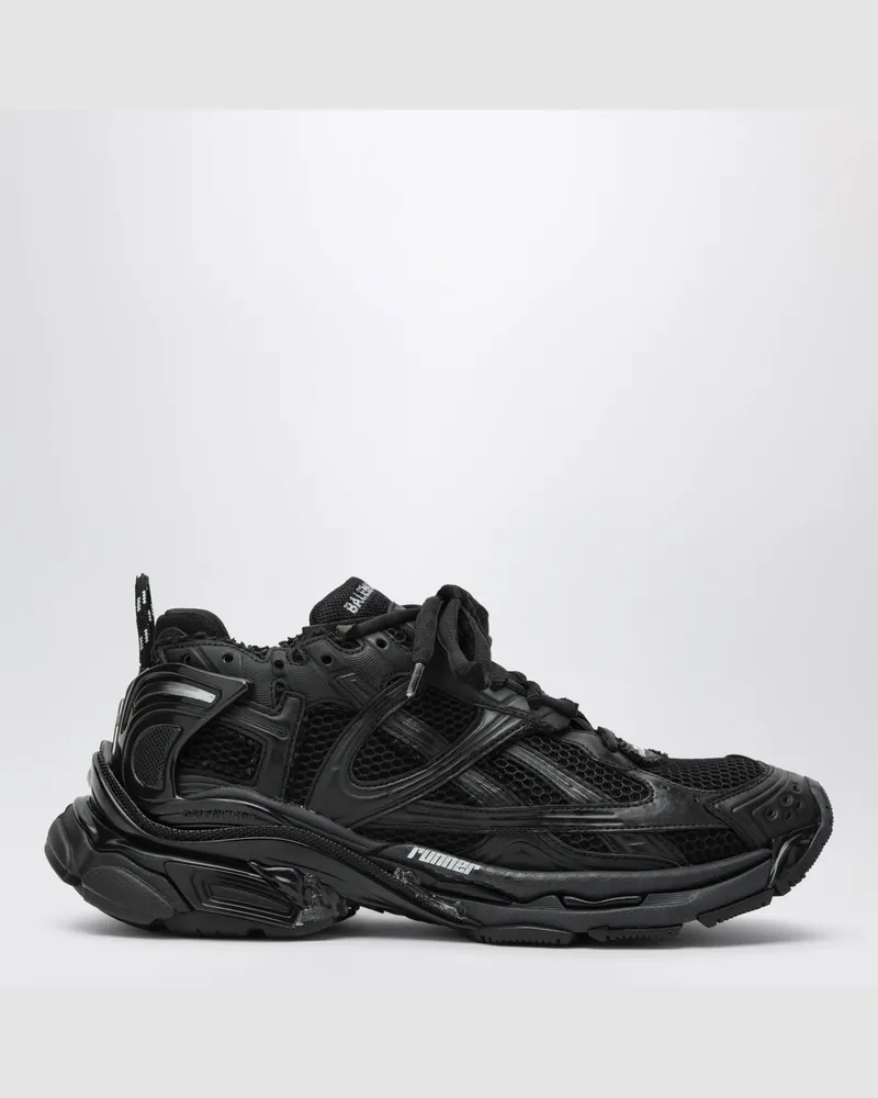 Balenciaga Schwarze Runner Sneakers aus Mesh und Nylon Black