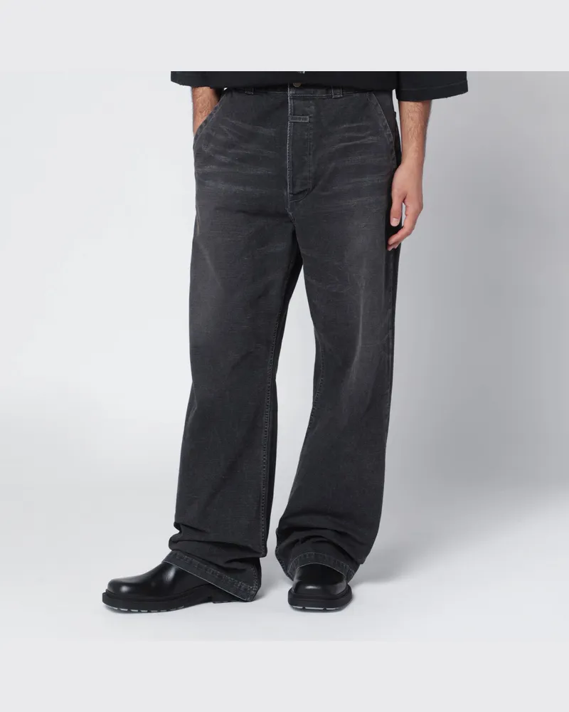 Fear of God Schwarze Jeans mit Washed-Effekt Black