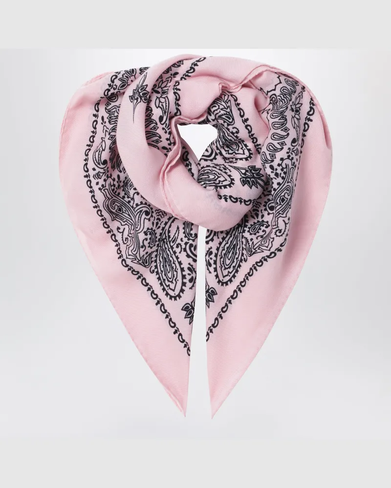 Destin Rosafarbenes Judy Bandana-Tuch aus Wolle Pink