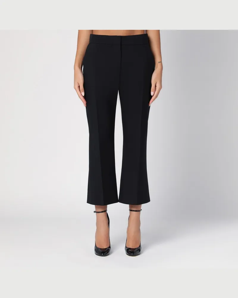 Alexander McQueen Schwarze Wollhose im maßgeschneiderten Stil Schwarz