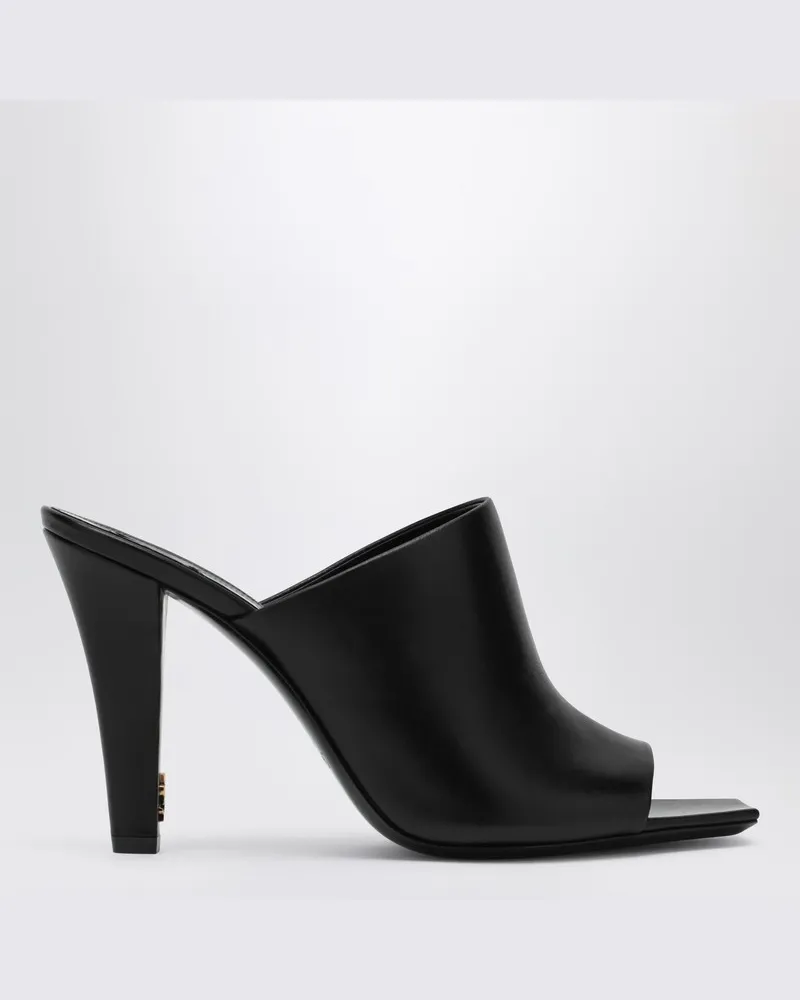 Saint Laurent Schwarze Leder-Mule Jill Schwarz