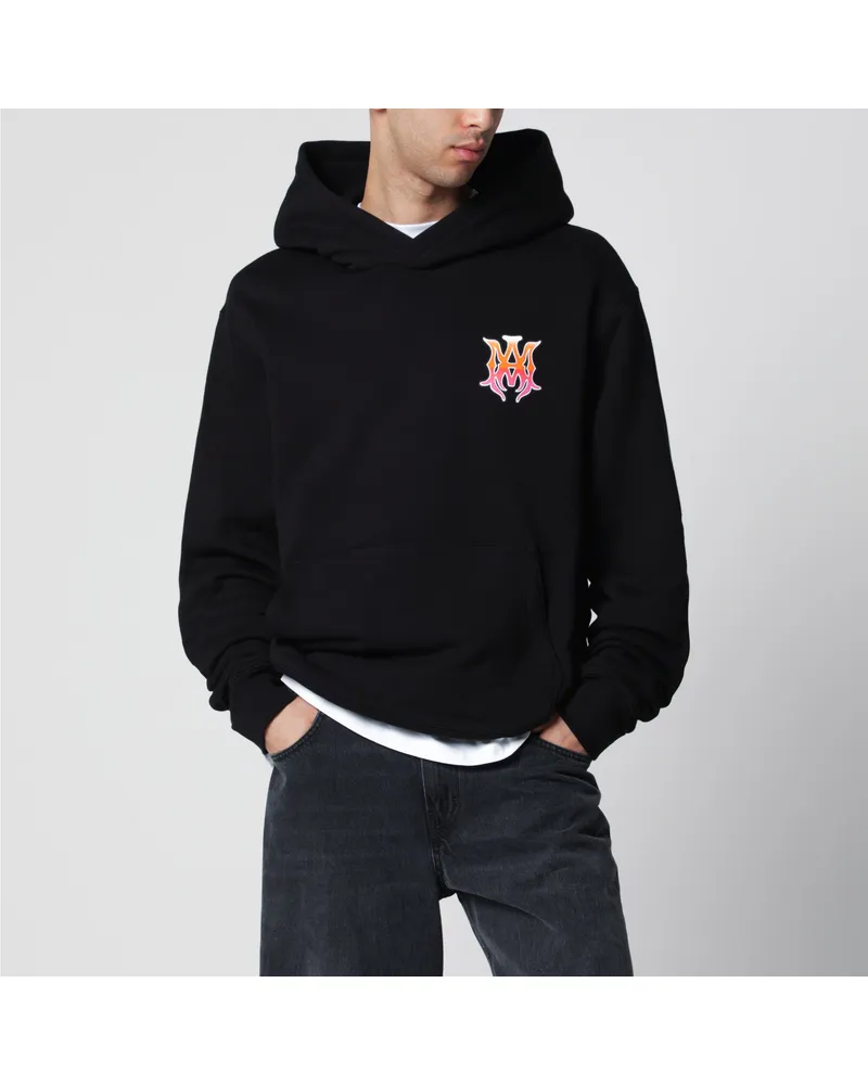 Amiri Schwarzer Hoodie mit Logo Black