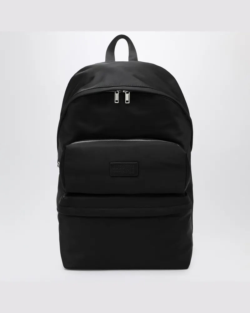 Maison Margiela Numeric Rucksack aus schwarzem Nylon Black