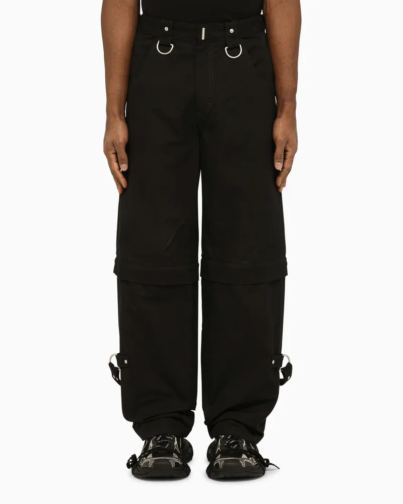 Givenchy Schwarze Hose mit abnehmbarem Bein Black