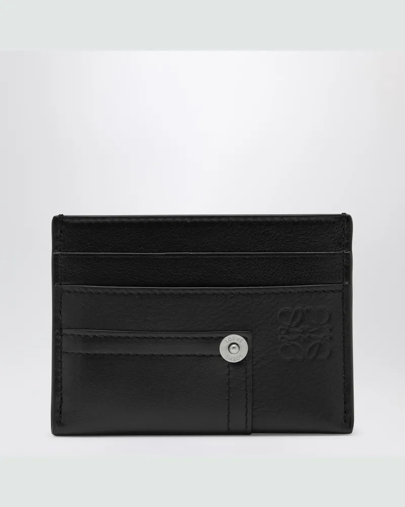 Loewe Panta Kartenetui schlicht aus schwarzem Leder Black