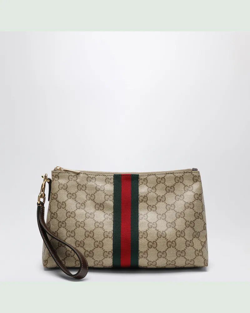 Gucci Kleine GG-Tasche mit Web-Band Black