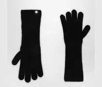 Schwarze Handschuhe aus Kaschmir