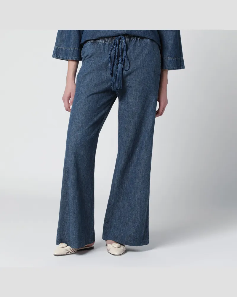 Valentino Garavani Blaue Jeans aus Chambray-Denim 