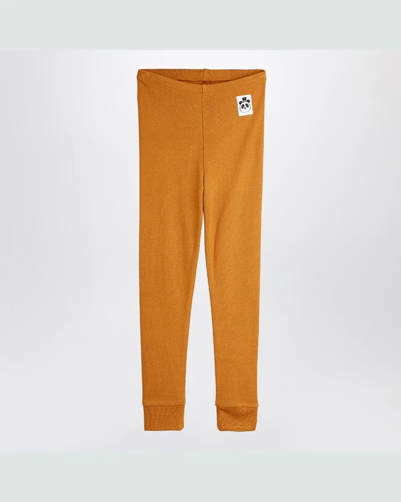 Mini Rodini Hellbraune Modal-Leggings 