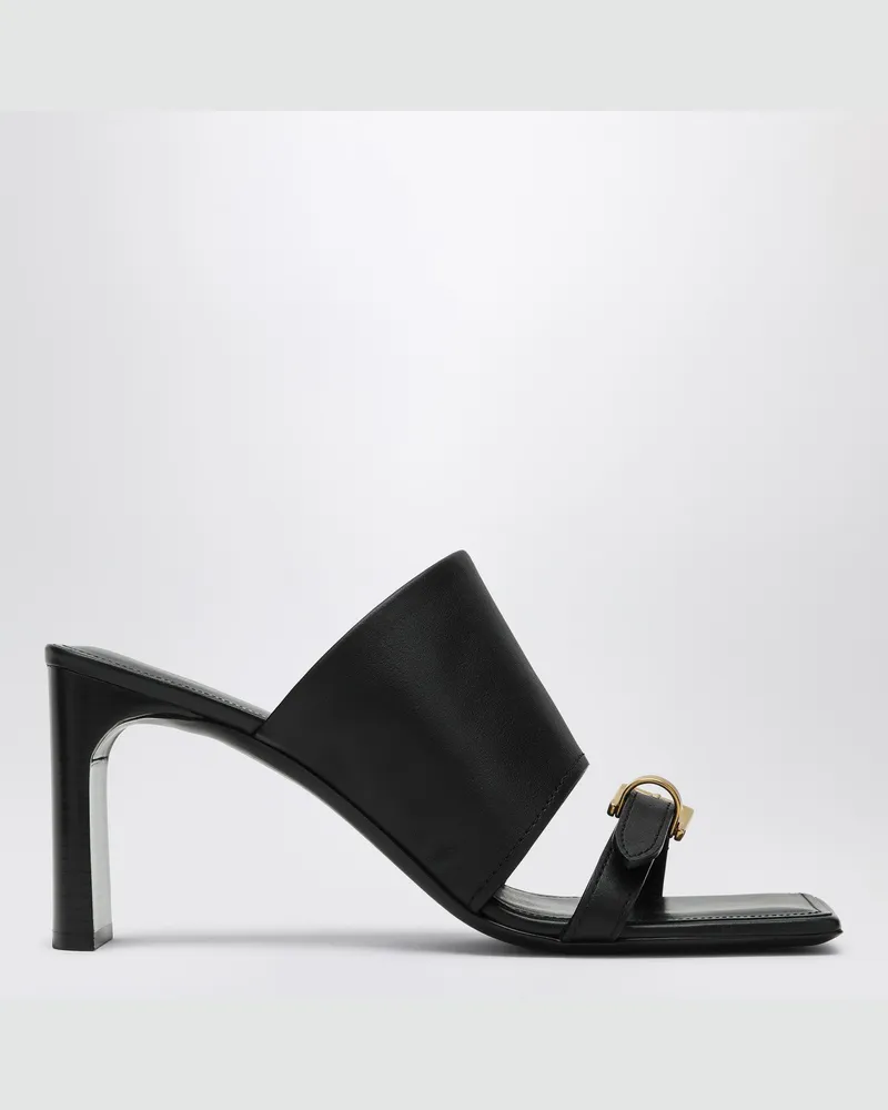 Balenciaga Schwarze Leder Bel Air Sandalen 