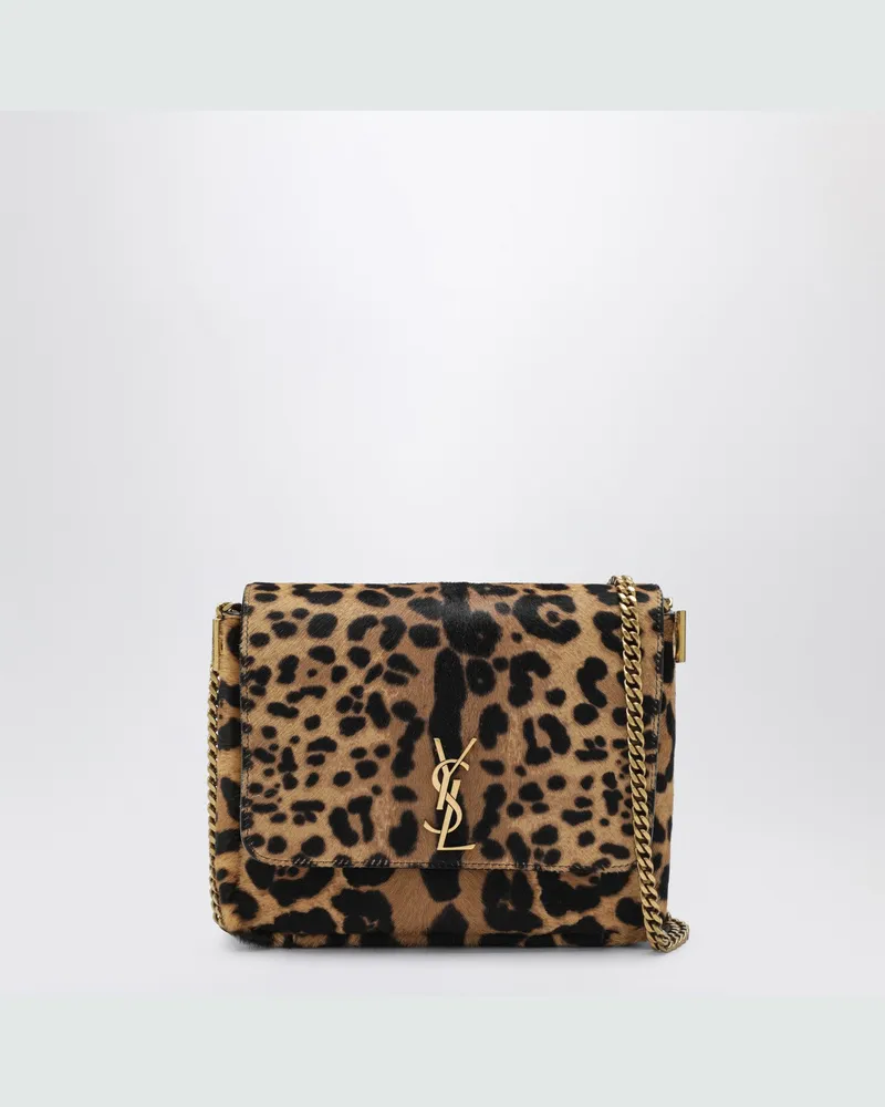 Saint Laurent Kate Tasche mit Leopardenmuster aus Leder mit Ponyfell-Effekt Multicolor