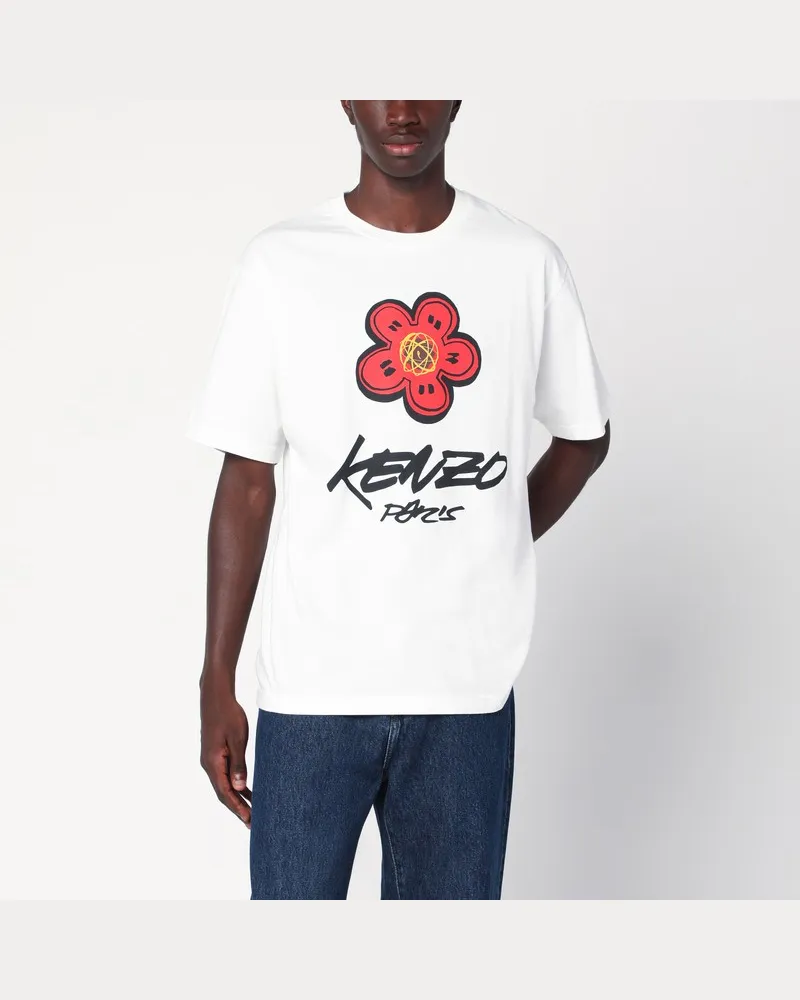 Kenzo T-Shirt  x Futura 2000 weiß Weiß