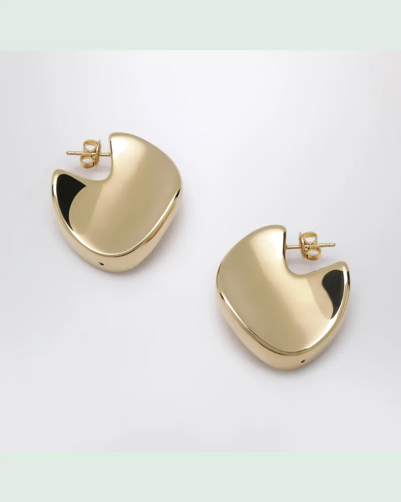Bottega Veneta Geometrische Creolen aus Silber mit Goldfinish Metal