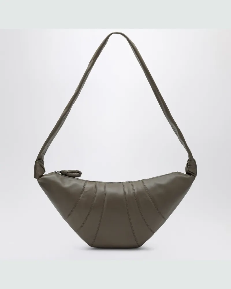Christophe Lemaire Croissant Tasche mittelgroß in Khakigrün Green