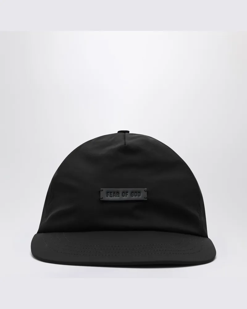 Fear of God Schwarze Nylon-Baseballmütze Schwarz