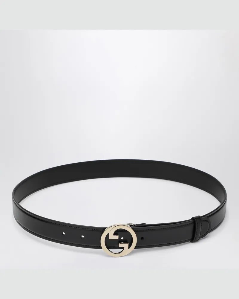 Gucci Schwarzer Gürtel  Blondie aus Leder Black
