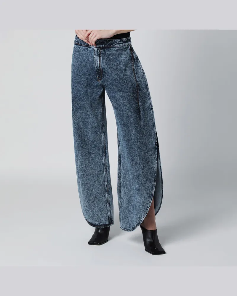Alaïa Jeans mit Petal-Schnitt Blue