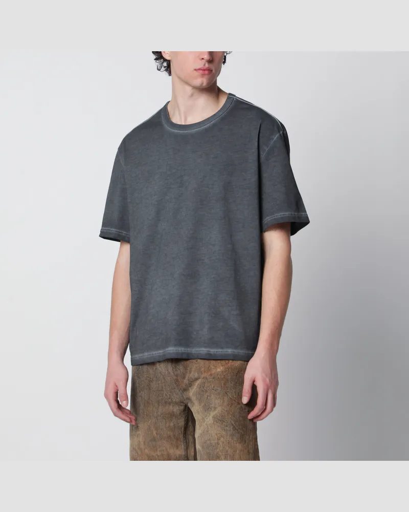 Séfr Mauro T-Shirt schwarz ausgewaschen aus Bio-Baumwolle Black