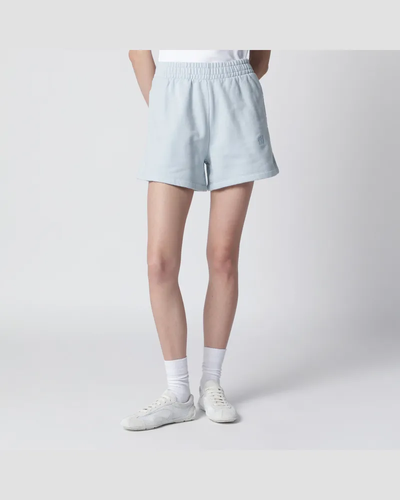 Anine Bing Hellblaue Shorts aus Baumwolle Light
