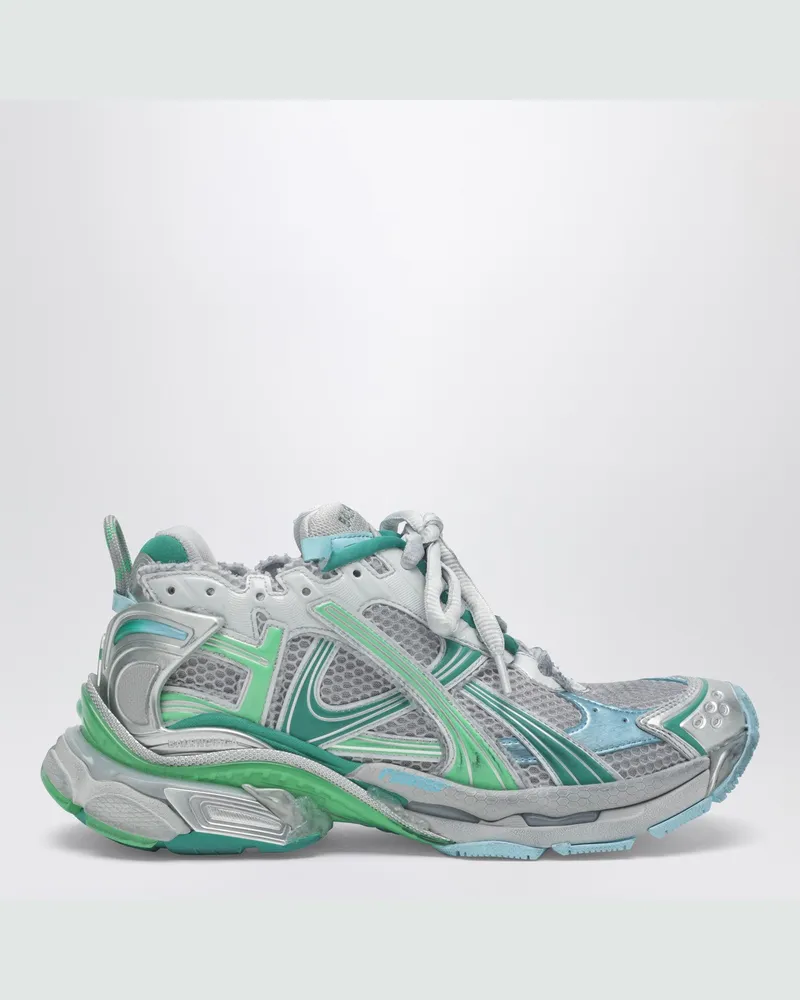 Balenciaga Runner Sneakers in Grau, Grün und Blau Grey