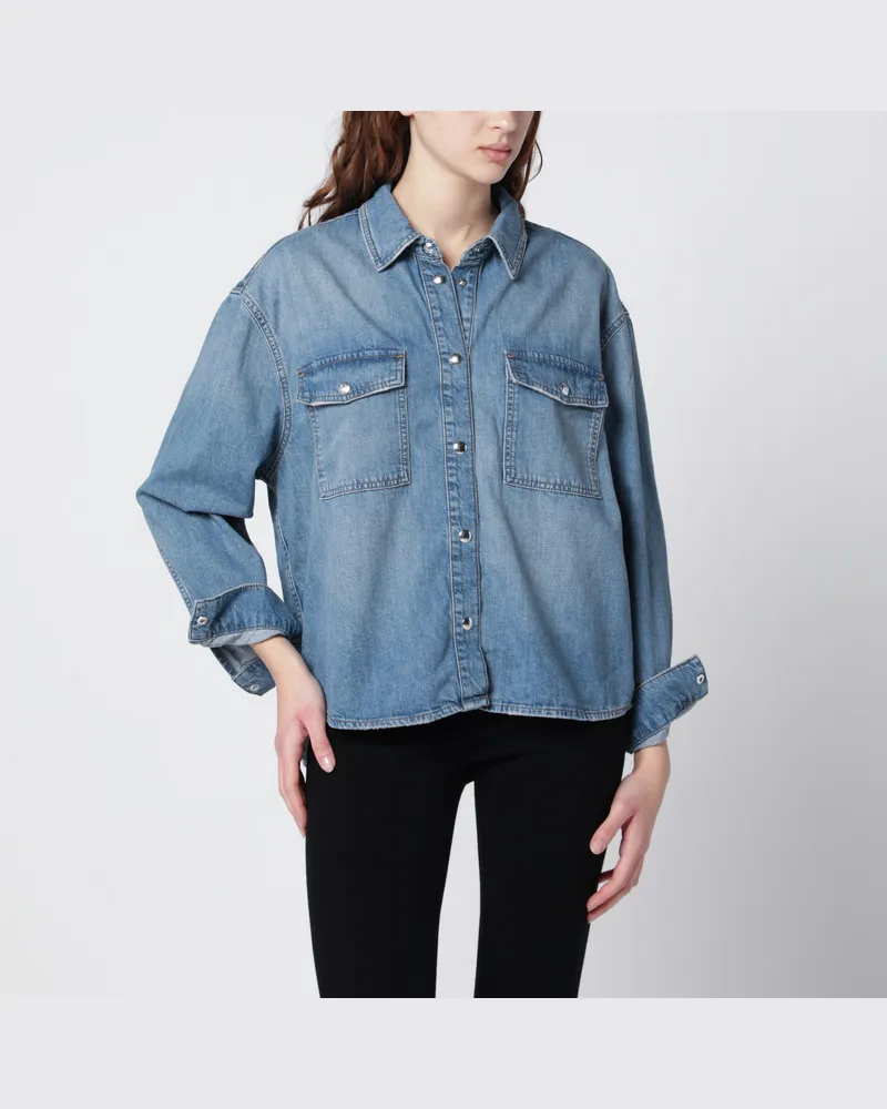 Anine Bing Paxton Hemd aus Denim Light