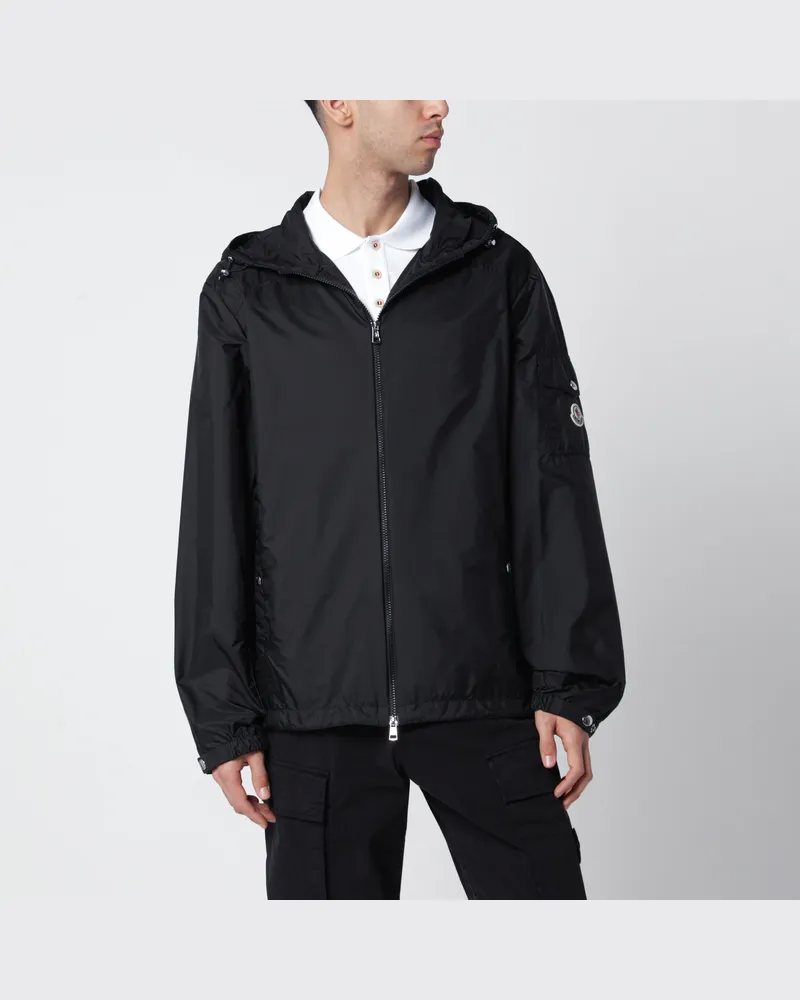 Moncler Etiache wasserdichte Kapuzenjacke schwarz Black