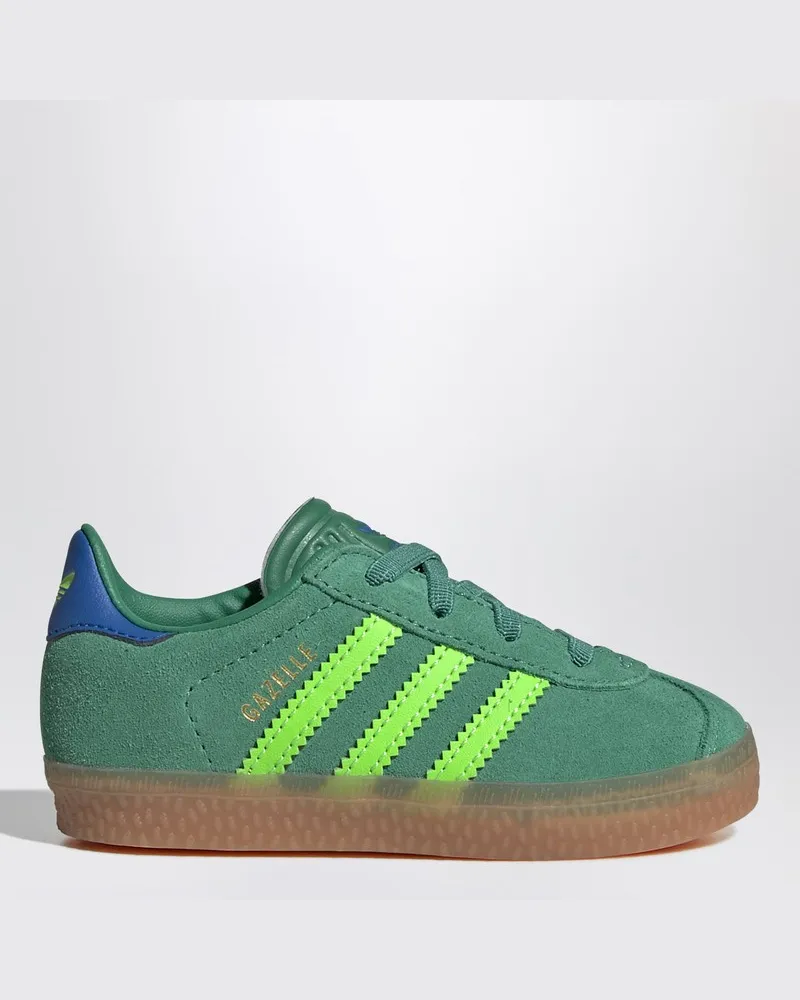 adidas Grüner Gazelle- Sneaker mit elastischen Schnürsenkeln Grün