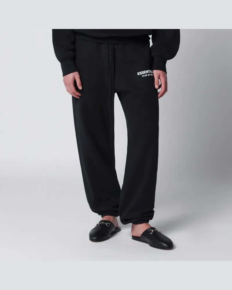 Fear of God Schwarze Jogginghose aus Baumwolle Black