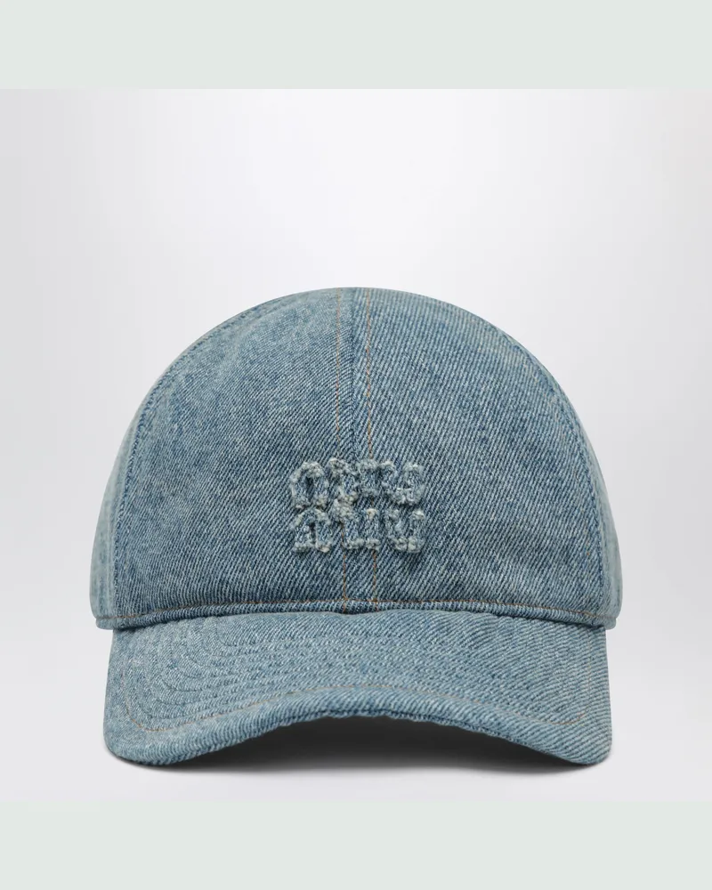 Miu Miu Hellblaue Denim-Cap Light