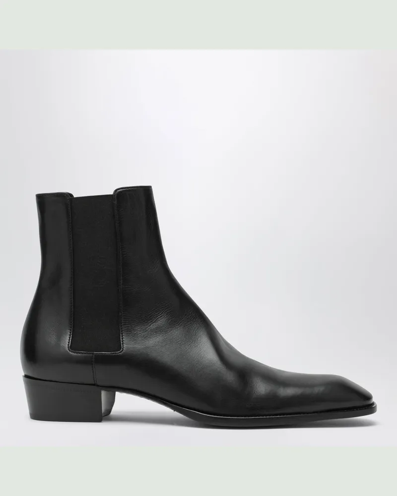 Saint Laurent Schwarze Stanton Chelsea Boots Black