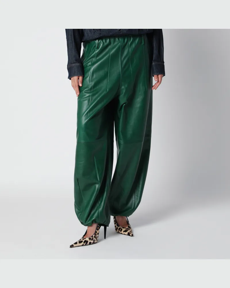 FRANKIE Shop Oakdale grüne Lederhose Green