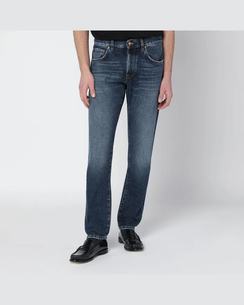 PT TORINO Blau ausgewaschene Jeans 