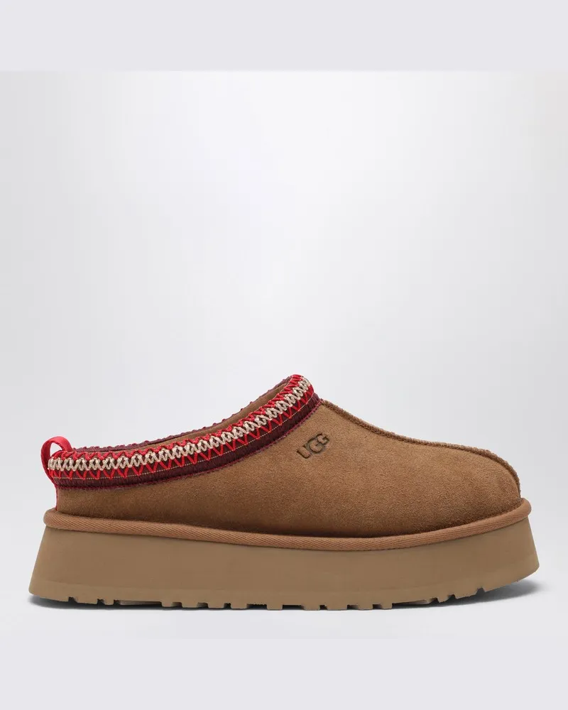 UGG Kastanienfarbener Slipper Tazz aus Wildleder Braun