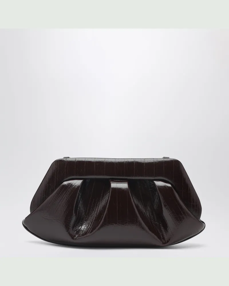 THEMOIRÈ Emera Clutch in Schokoladenbraun Brown