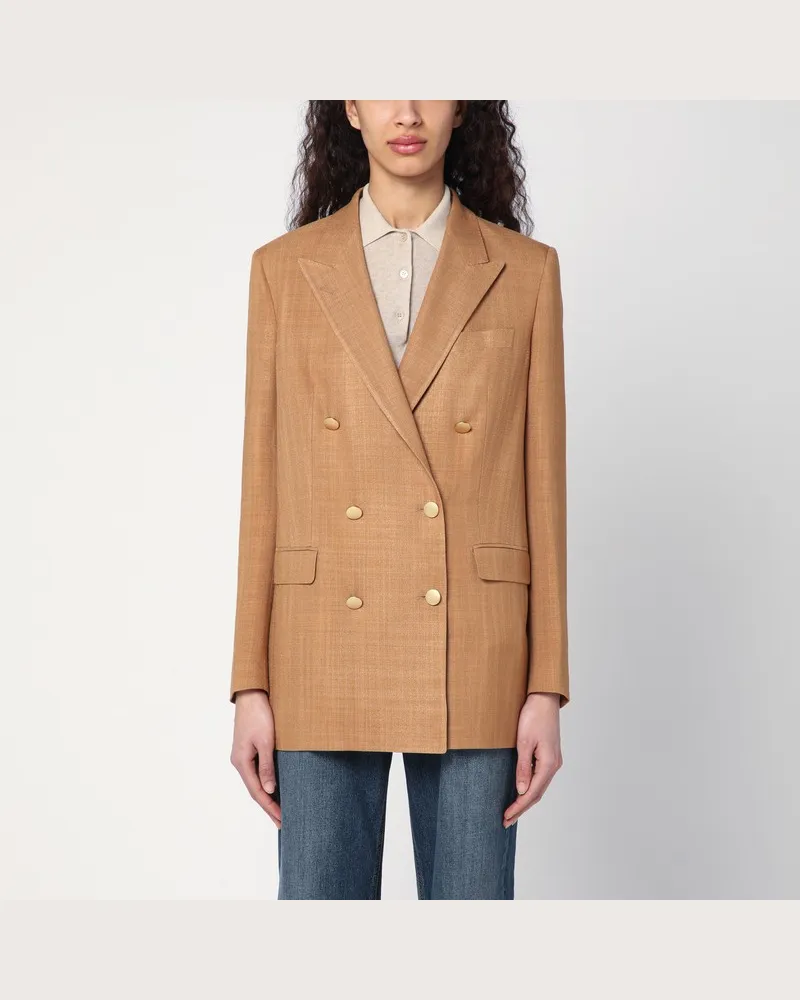 Tagliatore Zweireihige beige Jacke Beige