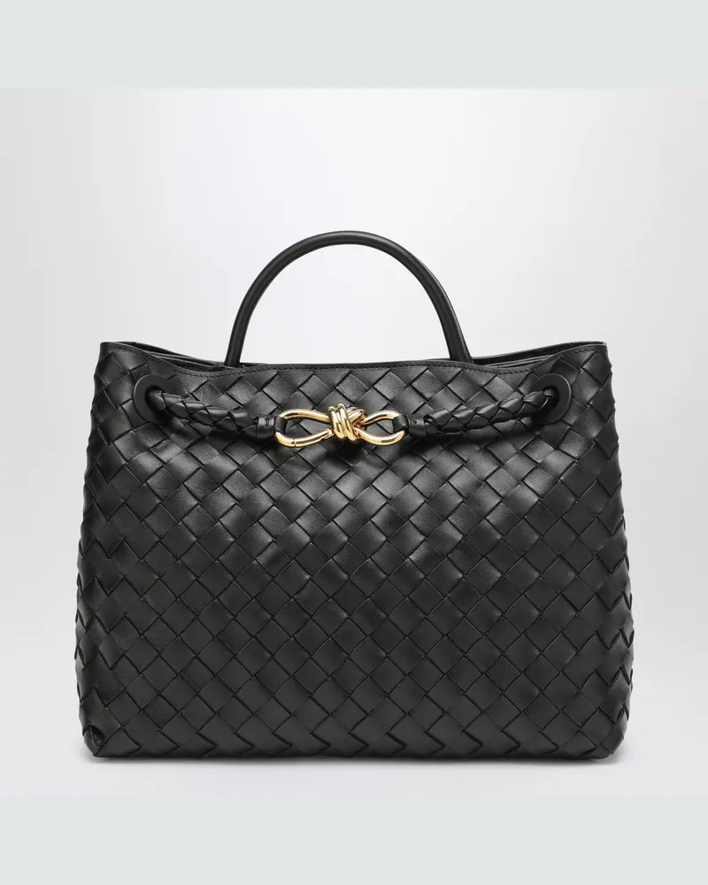 Bottega Veneta Mittlere Andiamo Tasche in Schwarz Black