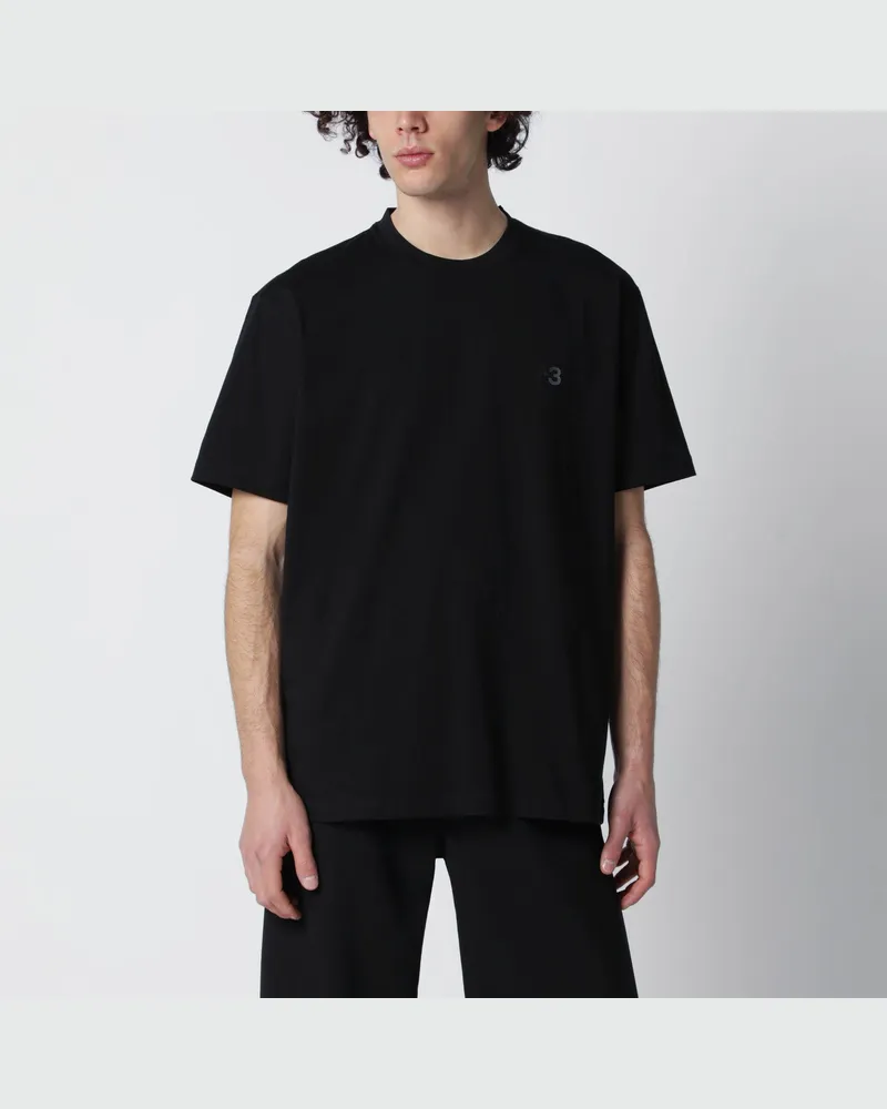 adidas Schwarzes T-Shirt mit Logo Black