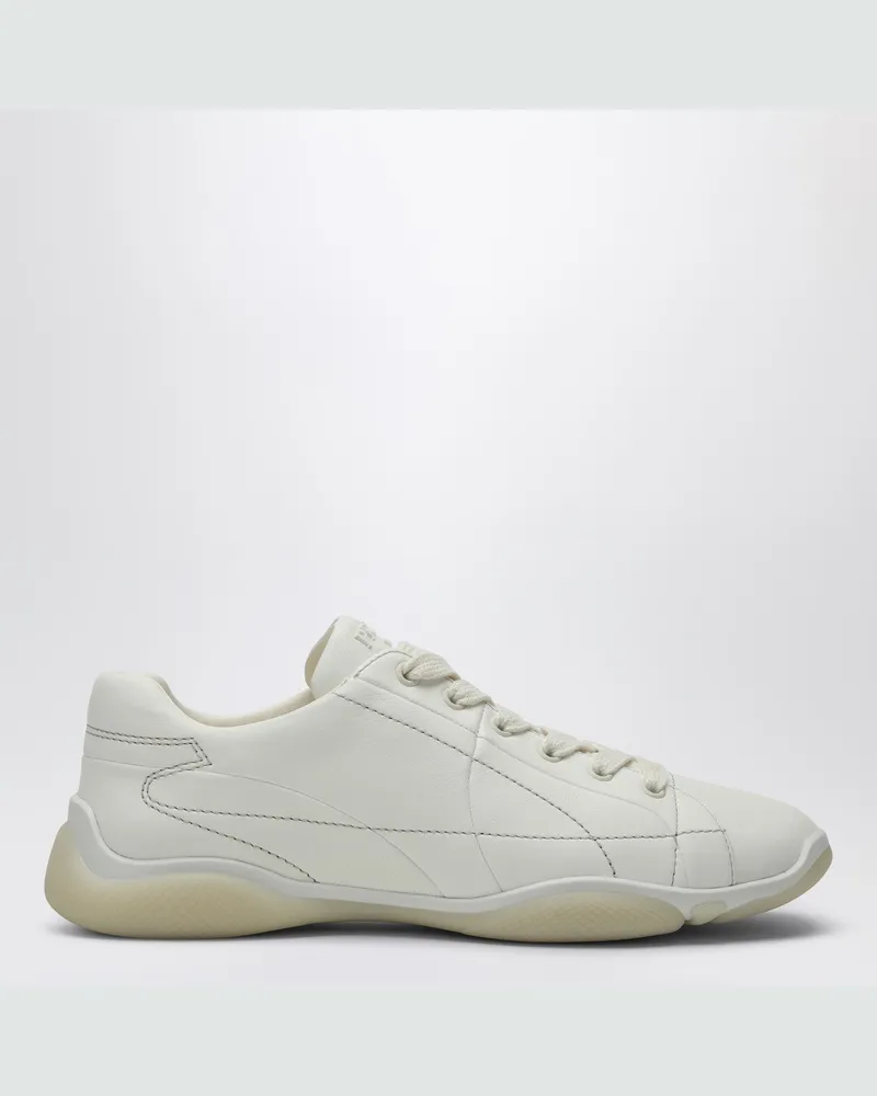 Prada Sneakers elfenbeinfarben aus Nappaleder Multicolor
