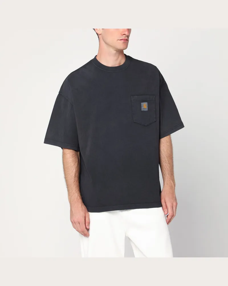 Carhartt WIP S Hudson Pocket T-Shirt in Schwarz Black