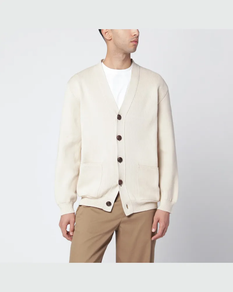 Golden Goose Beiger Cardigan aus Baumwollmix Beige