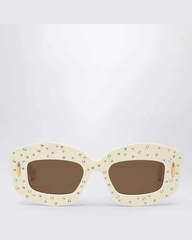 Loewe Weiße Sonnenbrille Arch Mask Weiß