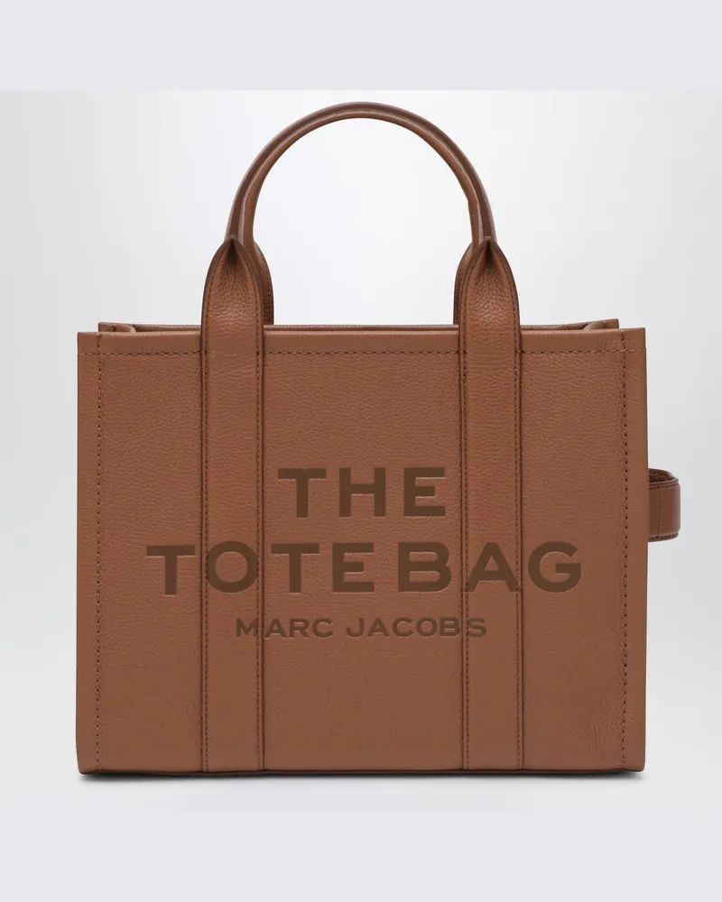 Marc Jacobs Arganöl-Leder Die mittelgroße Tragetasche Braun