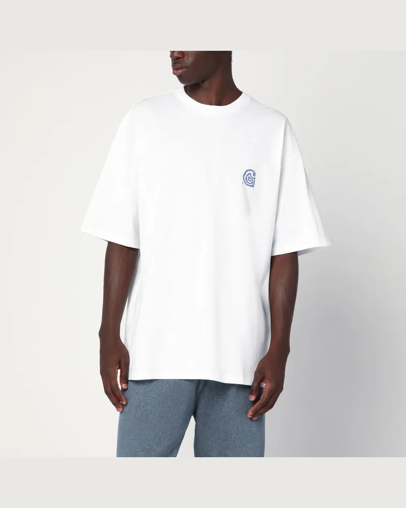 Carhartt WIP Weißes S/S Helix T-Shirt Weiß